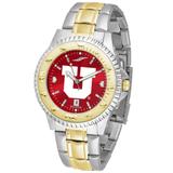 Red Utah Utes Competitor Two-Tone AnoChrome Watch