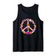 60er 70er Jahre Bekleidung Flower Power Hippie Peace Kostüm Tank Top