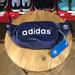 Adidas Bags | Adidas Plush Velour Fanny Pack. Cross Body Bag. | Color: Blue/White | Size: Os