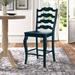Three Posts™ Fortville Solid Wood Counter/Bar Stool Wood in Blue | 42.68 H x 18.7 W x 21 D in | Wayfair 07AADDF75726473B828CD24C6CEC16BC