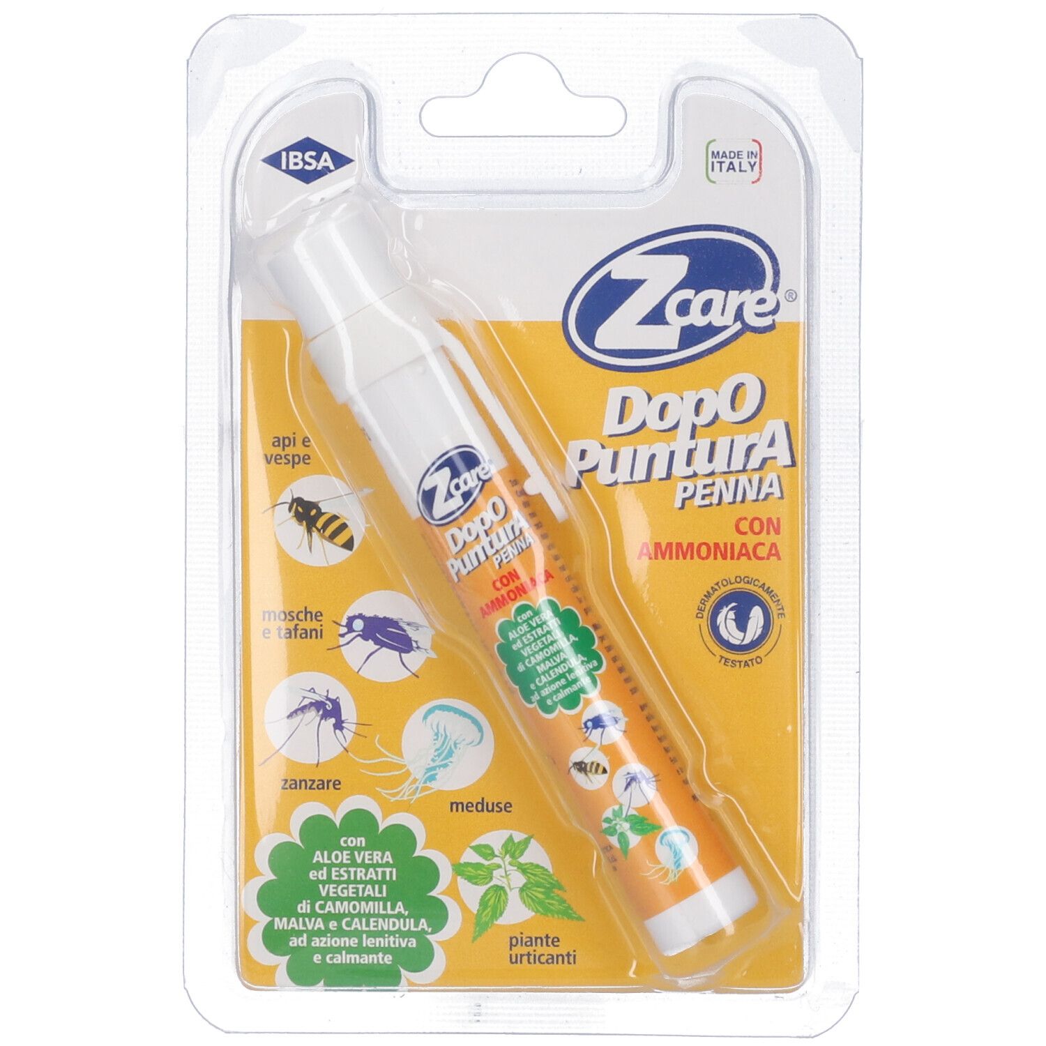 Z Care Penna Dopopuntura Con Ammoniaca Antizanzare 14 ml Stick