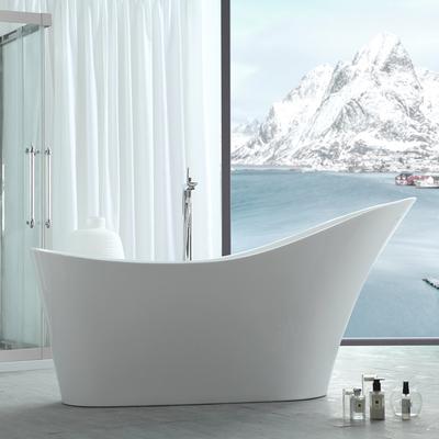 Randolph Morris Duchess 67 Inch Acrylic Slipper Freestanding Tub - No Faucet Drillings RMJ42-W