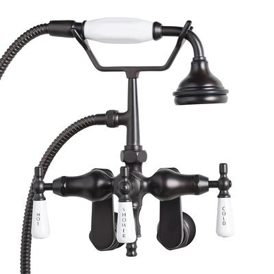 Randolph Morris Bathroom Wall Mount Down Spout Clawfoot Tub Faucet with Handshower RM406-ORB