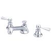 Water Creation American 20Th Century Classic Widespread Lavatory Faucet with Pop Up Drain - Lever Handles F2-0009-01-ML
