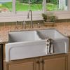 Randolph Morris 36 X18 Concave Front Fireclay Reversible Apron Farmhouse Sink - White BCG3618CWH