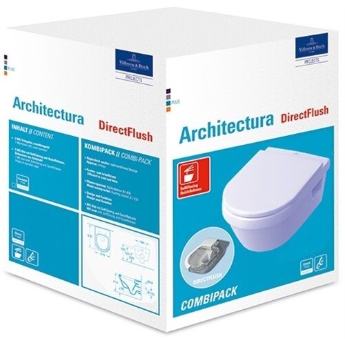 OMNIA architectura Wand-WC tief, inkl. WC-Sitz weiß Image