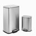 Innovaze Stylish Stainless Steel 8 Gallon Step on Trash Can Sets Stainless Steel in Gray | 23.94 H x 13.39 W x 12.6 D in | Wayfair