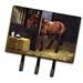 Caroline's Treasures Horse in Stable w/ Cat Wall Key Organizer w/ Key Hooks Metal in Brown | 7.5 H x 8 W x 1.25 D in | Wayfair BDBA0295TH68