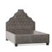 My Chic Nest Lexi Upholstered Platform Bed Upholstered, Granite in Gray/White | 65 H x 58 W x 80 D in | Wayfair 557-103-1120-F