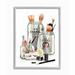 House of Hampton® 'Fashion Brand Makeup in Mason Jars Glam Design' by Ziwei Li - Graphic Art Print in Orange | 16 H x 20 W x 0.5 D in | Wayfair