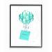 House of Hampton® Blue Balloons & Gift Bag Glam Fashion' by Amanda Greenwood - Painting Print Wood in Brown | 20 H x 16 W x 1.5 D in | Wayfair