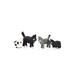 The Holiday Aisle® 4 Piece Figures Cats Set Wood in Brown | 1.25 H x 1 W x 0.25 D in | Wayfair FDE63061AB924FE1A1E86FEADC33A3AA