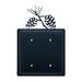 Village Wrought Iron Pinecone 2-Gang Blank Wall Plate in Black | 8 H x 4.63 W x 0.17 D in | Wayfair ECC-89