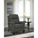 Southern Motion Pep Talk 33" Wide Wing Chair Recliner Faux Leather/Polyester/Chenille/Velvet/Microfiber/Microsuede in Black | Wayfair 61628P 299-15