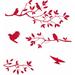 Red Barrel Studio® Birds Wall Decal redVinyl | 59 H x 20 W in | Wayfair B71E358211C241EBB0B44A67A6002542