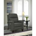 Southern Motion Pep Talk 33" Wide Wing Chair Recliner Faux Leather/Polyester/Chenille/Velvet/Microfiber/Microsuede in Black | Wayfair 61628P 299-09