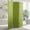 Latitude Run® Arlynes 47.25" W x 71" H 3- Panel Folding Room Divider Wood/Canvas in Green | 71 H x 47.25 W x 1 D in | Wayfair