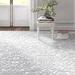 White 108 x 0.18 in Area Rug - Kelly Clarkson Home Rachelle Natural High Low Indoor Outdoor Area Rug Polypropylene | 108 W x 0.18 D in | Wayfair