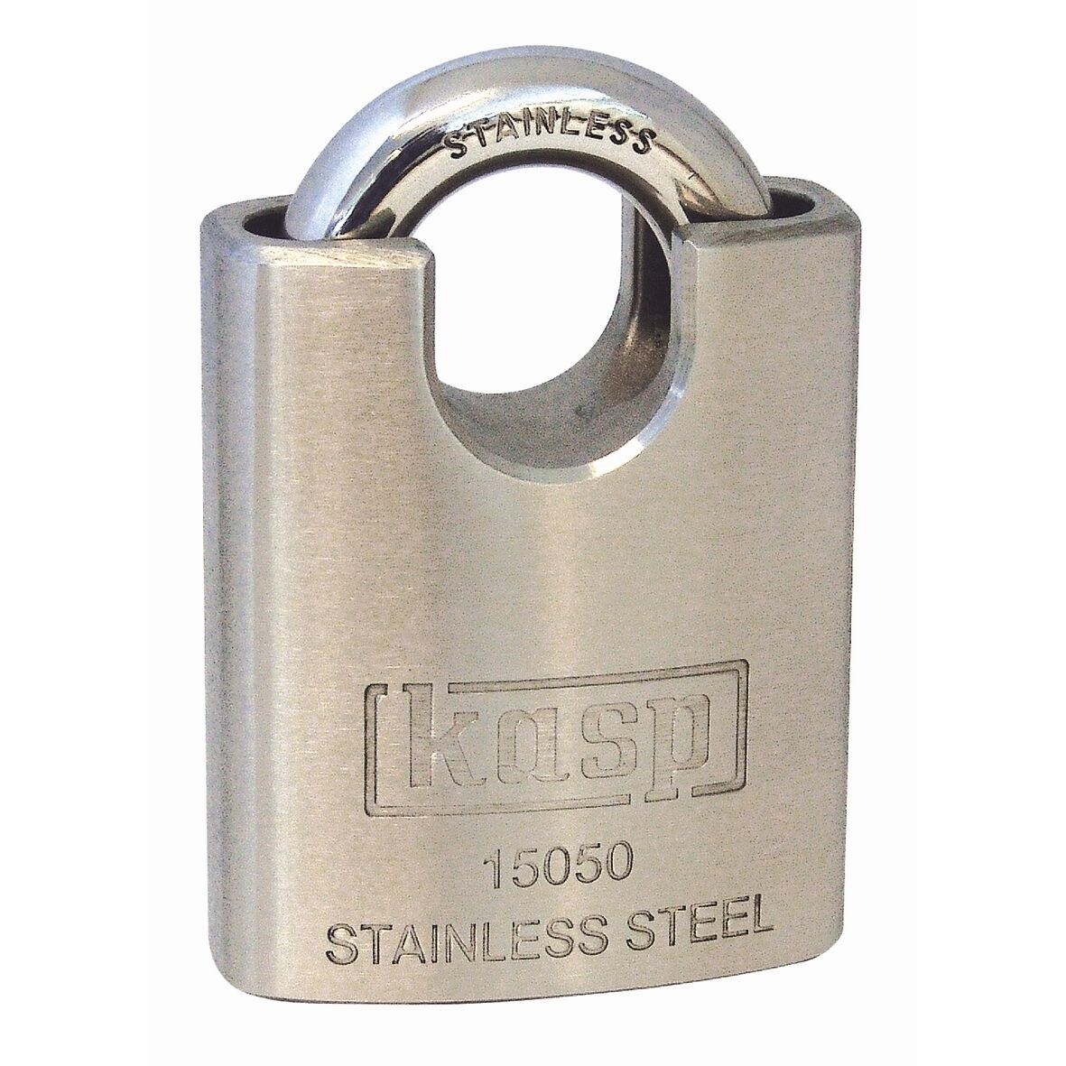 Stahlschloss rostfrei, 50 mm, mit Bügelschutz Image