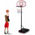 Canestro da Basket Portatile, Basket Supporto Regolabile in Altezza da 178 a 208 cm