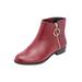 Extra Wide Width Women's The Addi Bootie by Comfortview in Wine (Size 7 1/2 WW)