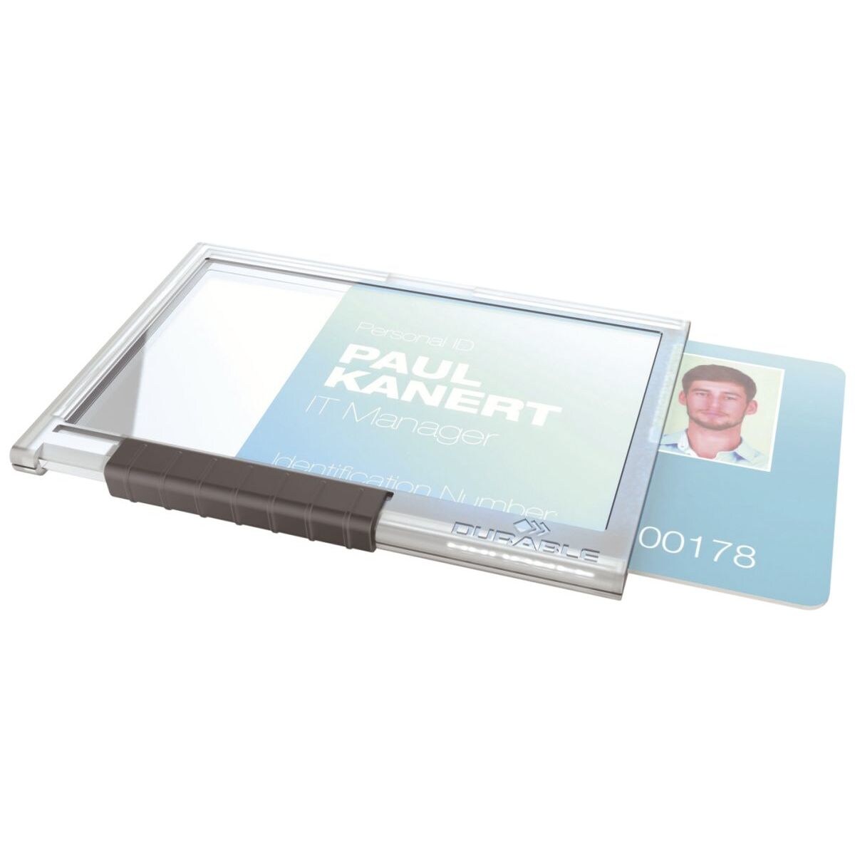 Ausweishülle Pushbox MONO - Kunststoff, transparent, 10 Stück Image