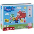 BIG-Bloxx Peppa Pig Feuerwehrauto - Peppa´s Feuerwehr, Construction Set, BIG-Bloxx Set inklusive Peppa und Papa Wutz, 40 Teile, für Kinder ab 18 Monaten