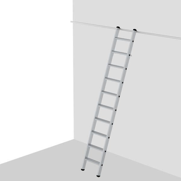 Aluminium-Regalleiter, einhängbar, 14 Stufen Image