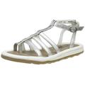 Fly London Women FONT189FLY Open Toe Sandals, Silver (Silver 000), 4 UK