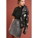 Anthropologie Skirts | Anthropologie Hutch Saint-Michel Mini Skirt | Color: Black/Silver | Size: L