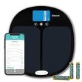 Salter 9192 BK3R Smart Analyser Bathroom Scale – Electronic Weighing Scale, Digital Bath Scales, Body Weight/Fat/Water, Muscle/Bone Mass, BMI/BMR, Connect to Phone with Salter Health App via Bluetooth