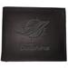 Men's Black Miami Dolphins Hybrid Bi-Fold Wallet