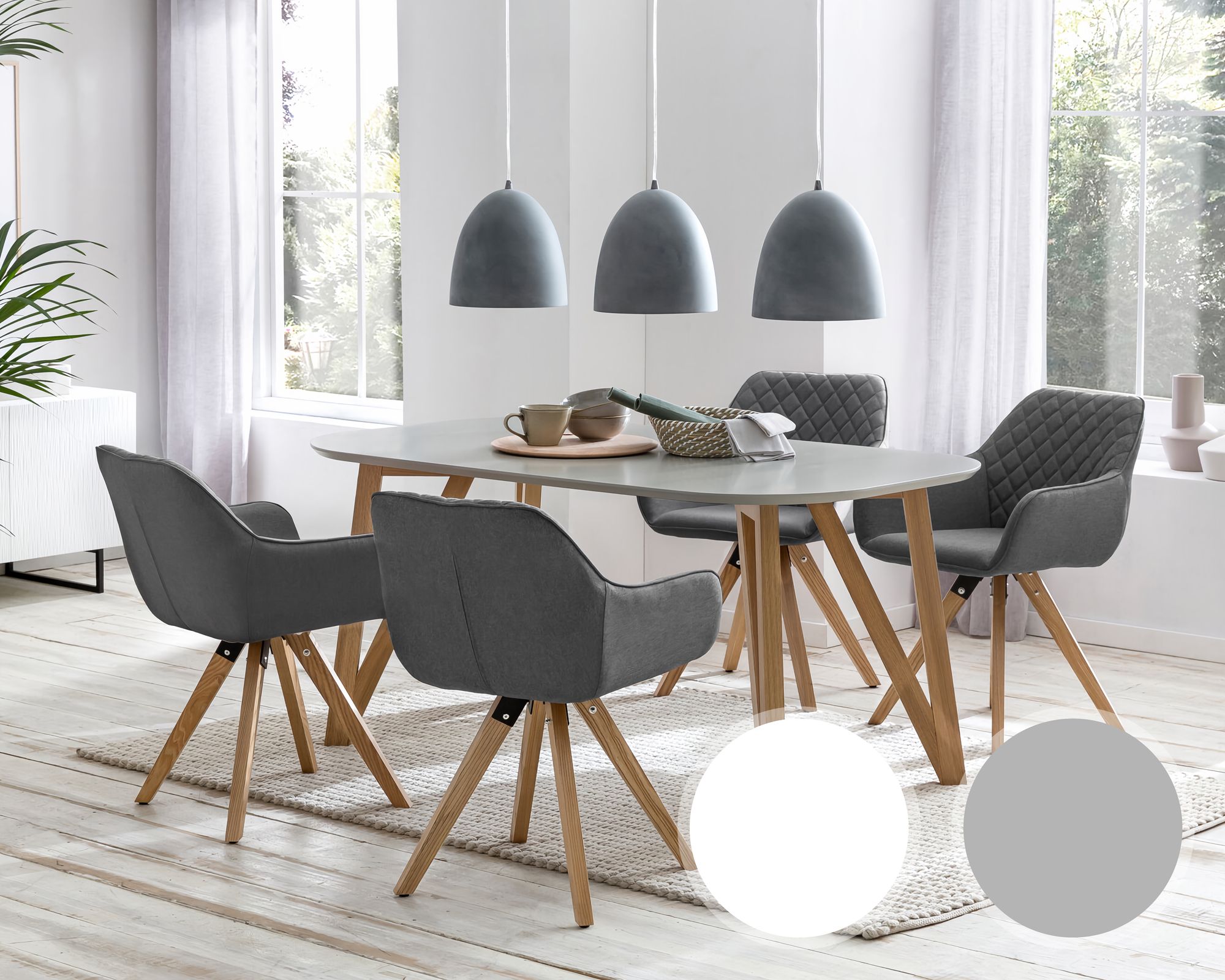 SalesFever »Aino« Esstisch weiß / 200x90 cm