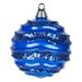 Vickerman 363843 - 8" Blue Candy Glitter Wave Ball Christmas Tree Ornament (M132102)