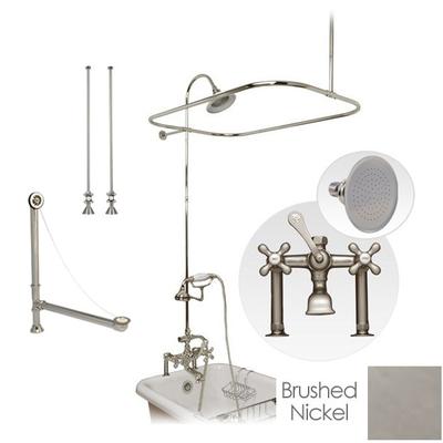 Randolph Morris Clawfoot Tub Rim Mount Shower Enclosure Set SHOWERSET-RM730-48BN
