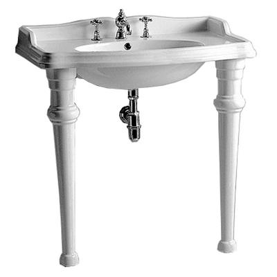 Whitehaus Collection China Series Large Rectangular Console Sink - Single Hole Faucet Drilling AR864-GB001-1H