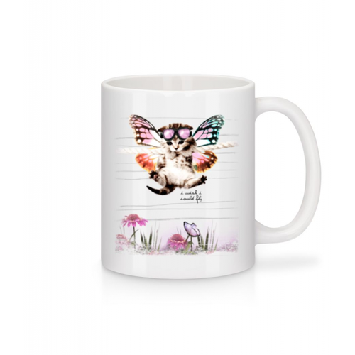 Katze Schmetterling - Tasse
