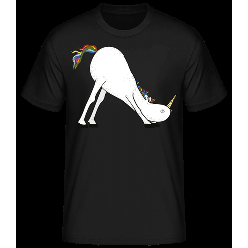 Yoga Einhorn Herabschauende Hund - Männer Basic T-Shirt