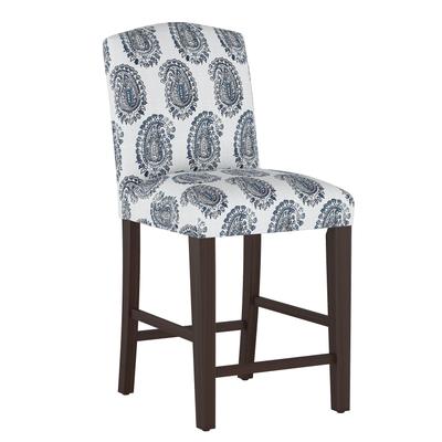 Upholstered Counter Stool by Skyline Furniture in Navy