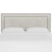 Velvet Nail Button Border Headboard by Skyline Furniture in Velvet Light Gray (Size CALKNG)