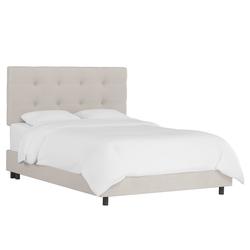 Tufted Bed by Skyline Furniture in Premier Platinum (Size FULL)