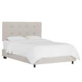 Tufted Bed by Skyline Furniture in Premier Platinum (Size TWIN)