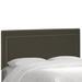 Velvet Nail Button Border Headboard by Skyline Furniture in Velvet Pewter (Size QUEEN)