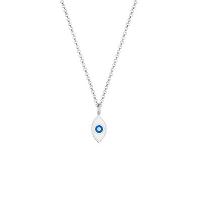 Elli - Erbskette Evil Eye Symbol Emaille 925er Silber Ketten Damen