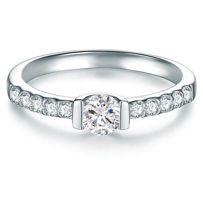 Trilani - Ring aus Sterling Silber in Silber mit Zirkonia Ringe 1 ct Damen