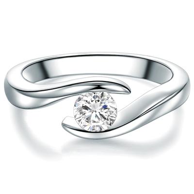 Trilani - Ring aus Sterling Silber in Silber mit Zirkonia Ringe 1 ct Damen