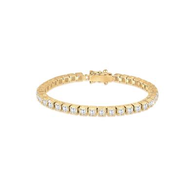 Elli PREMIUM Tennisarmband Trend Zirkonia Kristalle 925 Silber 18 Damen