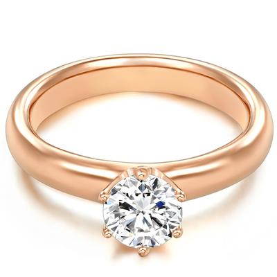 Trilani - Ring Sterling Silber Zirkonia in Roségold Ringe 1 ct Damen Image