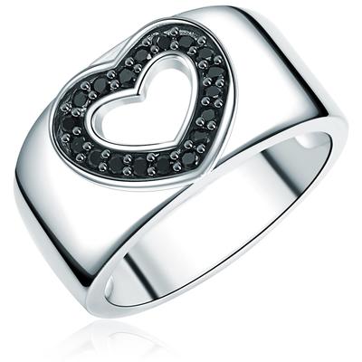 Rafaela Donata Ring Herz Sterling Silber Zirkonia in 54 Damen Image
