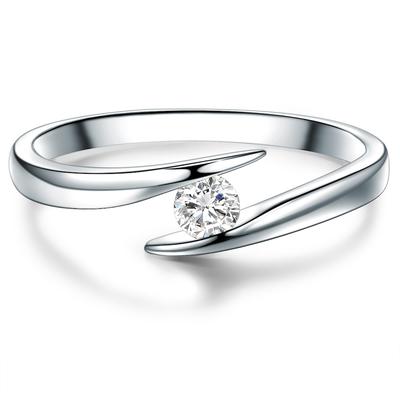 Trilani - Ring Sterling Silber Topas in Silber Ringe 1 ct Damen